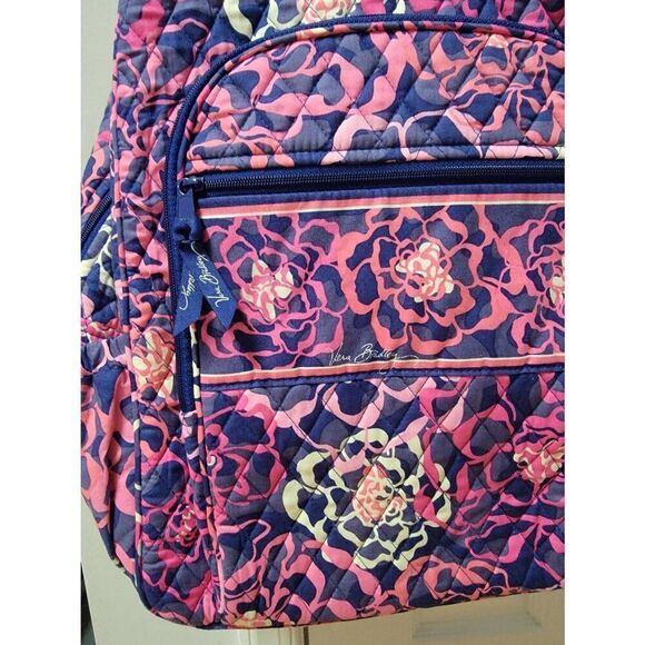 Vera Bradley-Katalina Pink Campus Backpack - Picture 5 of 10